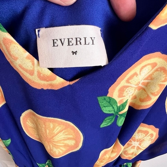 Everly Orange Print Dress - Sleeveless Mini Dress - Summer Dress - S - Picture 4 of 10